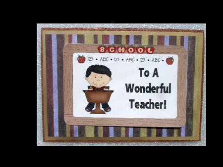 To My Wonderful Teacher Black Hair Boy by Lynda Harman