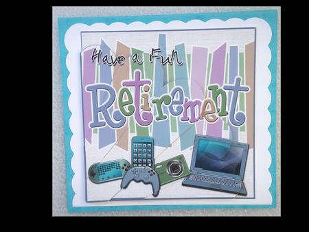 Retirement Gadgets Games N Gizmos Fan Pyramage Topper by Lynda Harman
