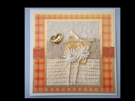 Burnt Orange Plaid Paper by Lynda Harman