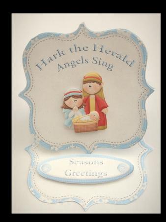 Mini Easel Nativity Card by Lynda Harman