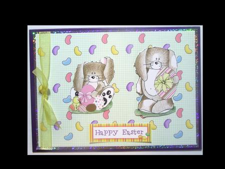 Easter Jelly Beans Backing Paper 1 by Lynda Harman