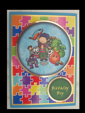 Autism Awareness Backing Paper 8 by Lynda Harman