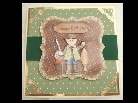 Gone Fishing Card Topper by Lynda Harman