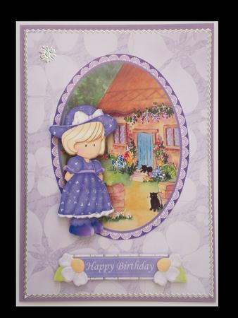 Country Girl Oval Easel Card Part 2 by Lynda Harman
