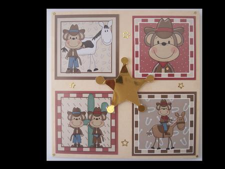 Little Monkeys Wild West Toppers by Lynda Harman