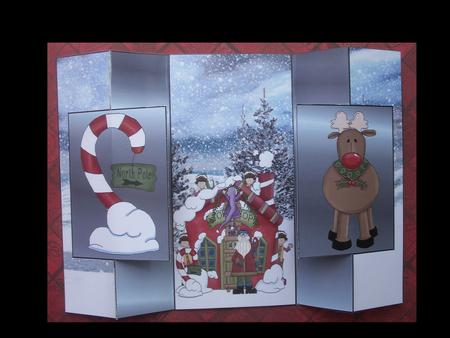 Santa's Workshop Double Foldback by Lynda Harman