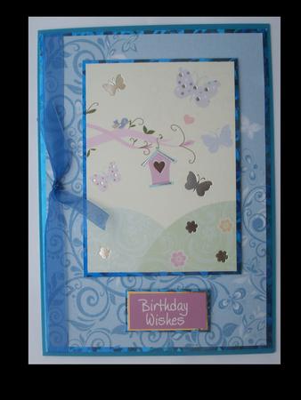 Flourishes & Butterflies Rich Shade A4 Backing Paper by Lynda Harman