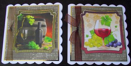 Wine Toppers and Sentiment Tags by Lynda Harman