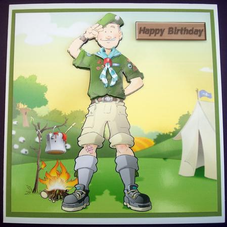 Cub/scout Dude 8x8 Quick Card by Lynda Harman