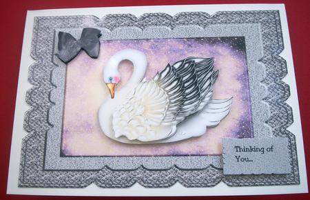 Scallop Sympathy Swan by Lynda Harman