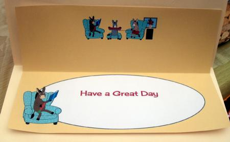 Donkeys at Home Large Dl Insert by Lynda Harman