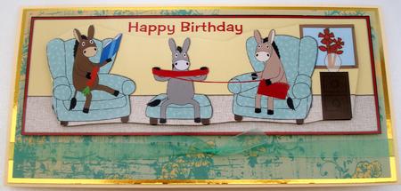 Donkeys at Home Large Dl by Lynda Harman