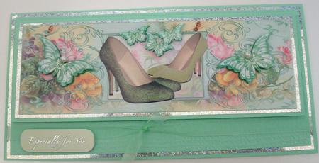 Forest Shoes & Butterflies - Large Dl Quick Card & Insert by Lynda Harman