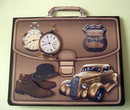 Male Card Briefcase Classic by Lynda Harman