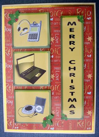 Gadget / Laptop Christmas Topper & Decoupage by Lynda Harman