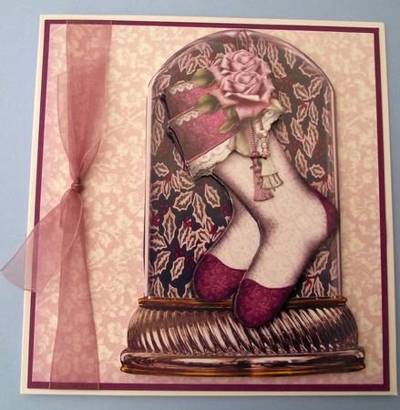 Christmas Stockings Globe by Lynda Harman