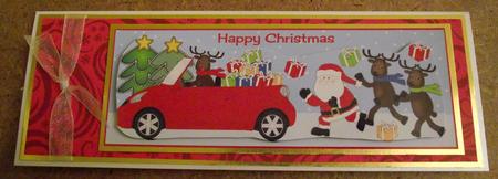 Let Me Drive Santa Large Dl by Lynda Harman