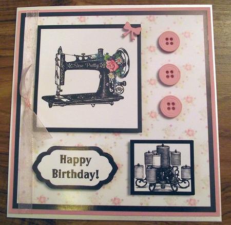 Vintage Sewing / Seamstress Large Topper by Lynda Harman
