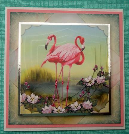 Pretty Flamingos by Lynda Harman