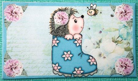 Hedgy with Bee Money Wallet by Lynda Harman
