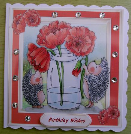 Blooming Lovely Hedgehogs by Lynda Harman
