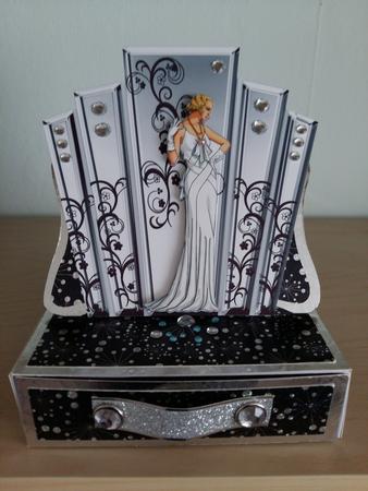 Deco Style Panels with Art Deco Lady by Lynda Kershaw