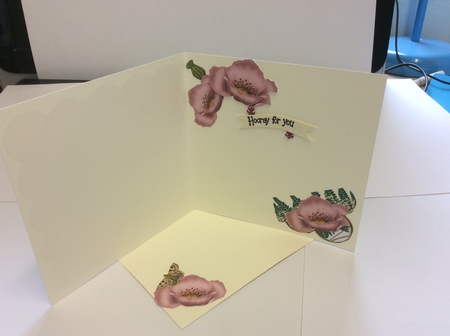 Pink Poppy Well Done Ink Saver 8in Decoupage Topper by Lynda Knox