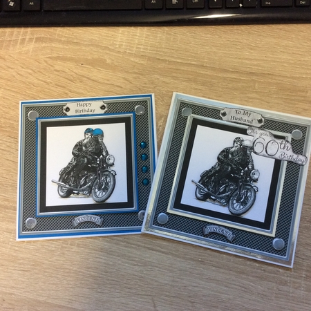 Vincent Motorcycle & Riders by Lynda Knox