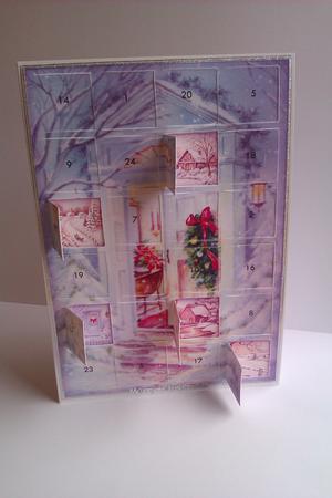 Christmas Advent Card Vintage Winter Scenes 3 by Lynda Tully