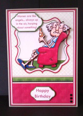 Women Are Like Angels Topper & Decoupage Insert Available by Lynda Tully