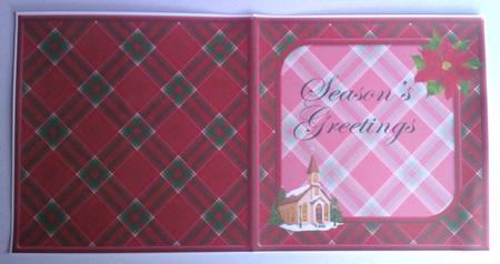 Christmas Church Silent Night Season's Greetings Insert by Lynda Tully