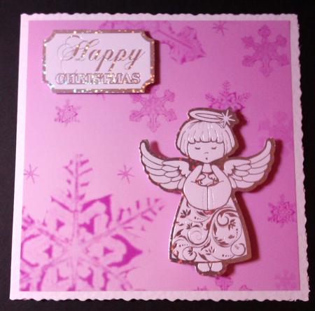 Snowflakes (pink) by Lynda Tully