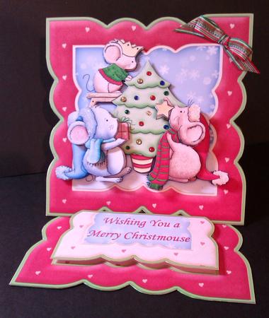 Christmas Reach for the Star Easel Card Kit by Lynda Tully