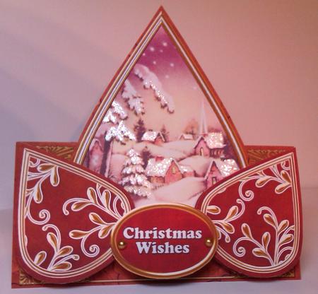Snowy Village Christmas Wishes Teardrop Trio Kit by Lynda Tully