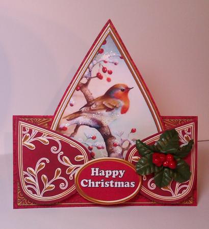 Red Robin Happy Christmas Teardrop Trio Kit by Lynda Tully