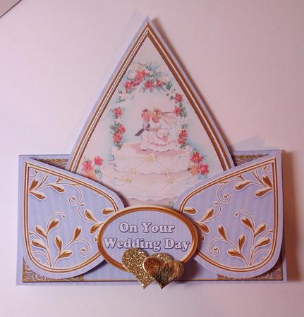 Wedding Cake Blue Your Wedding Day Teardrop Trio Kit by Lynda Tully