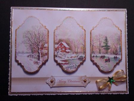 Skating on the Frozen Lake Panel Card by Lynda Tully