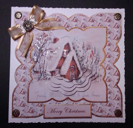 Victorian House at Christmas by Lynda Tully