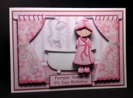 A Mucky Card! Card Front and Decoupage by Lynda Tully