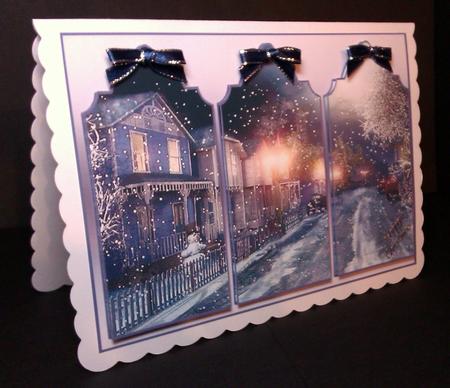 Vintage Christmas Triptych by Lynda Tully