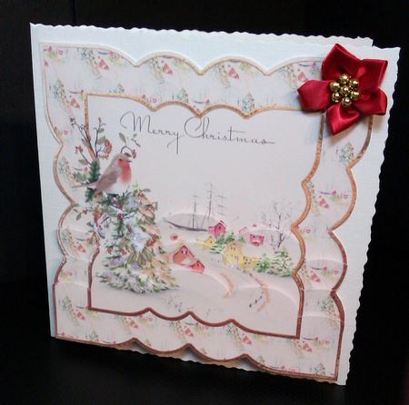Fishing Village at Christmas Stacker by Lynda Tully