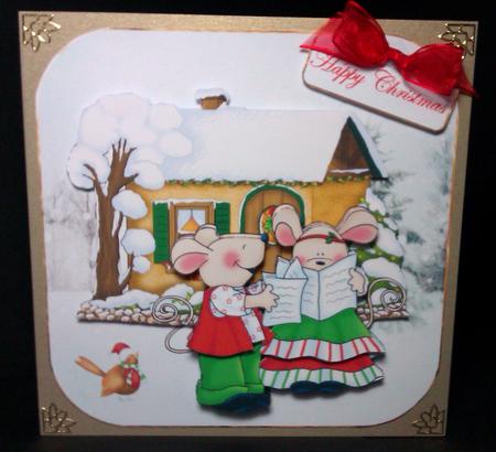 Christmas Mouse Carol Singers by Lynda Tully