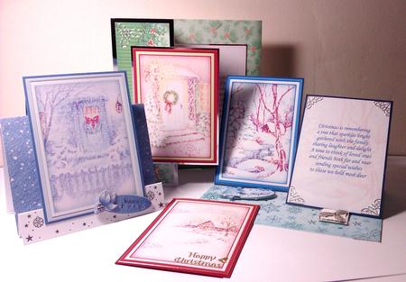 Christmas Winter Scene Toppers Inserts Available by Lynda Tully