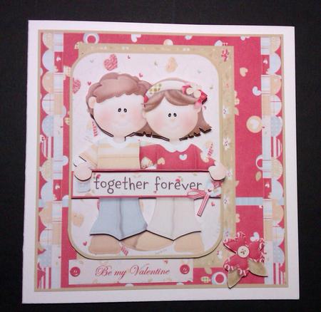 Sweethearts Forever Card Front by Lynda Tully