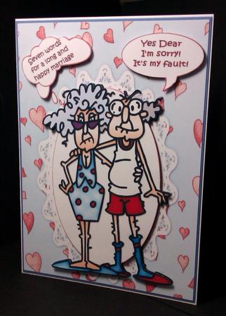 Stella and Gus Have a Long and Happy Marriage Quick Card by Lynda Tully