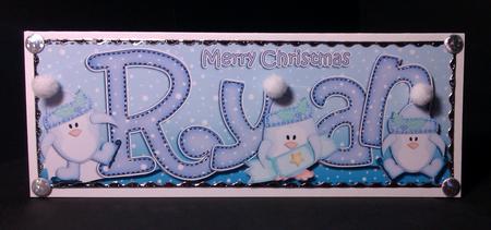 Xmas Large Dl Ryan Quick Card N 3D Decoupage by Lynda Tully