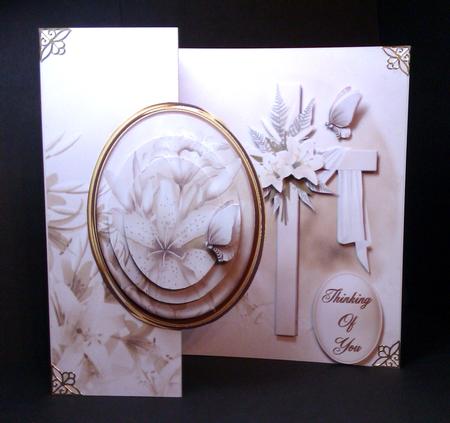 Sympathy Cross No Holes Cut and Fold Mini Kit by Lynda Tully