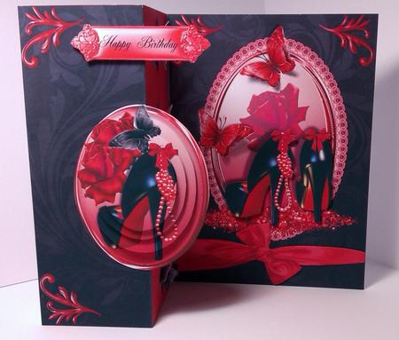 Those Red and Black Shoes No Holes Cut and Fold by Lynda Tully