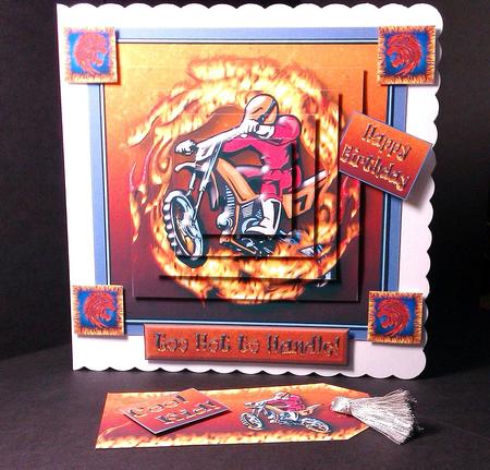 Hot Bike! Two Sheet Pyramage Mini Kit by Lynda Tully