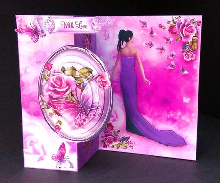 Purple Beauty No Holes Cut and Fold by Lynda Tully